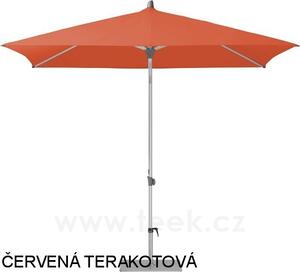 Glatz Slunečník Alu-Push, Glatz, obdélníkový 250x200 cm (2,5x2 m), rám eloxovaný hliník, potah polyester 220 g/m2 světle modrá (ice blue)