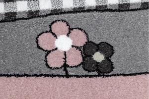 Dywany Łuszczów Dětský kusový koberec Petit Farm animals pink ROZMĚR: 120x170