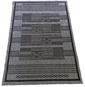 HU Šedý sisalový koberec Sizal Indian – šedý Rozměr: 40x60 cm