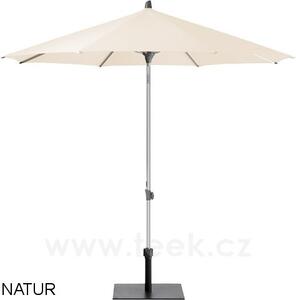 Glatz Slunečník Alu-Push, Glatz, kulatý 220 cm (2,2 m), rám eloxovaný hliník, potah polyester 220 g/m2 červená (chilli)