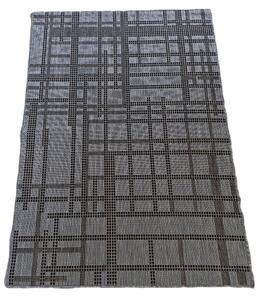 HU Šedý sisalový koberec Sizal Sede – pruhy Rozměr: 40x60 cm