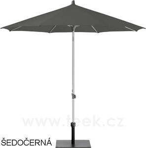 Glatz Slunečník Alu-Push, Glatz, kulatý 220 cm (2,2 m), rám eloxovaný hliník, potah polyester 220 g/m2 červená (chilli)