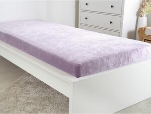 Fialové prostěradlo z mikroflanelu 180x200 cm Exclusive – B.E.S