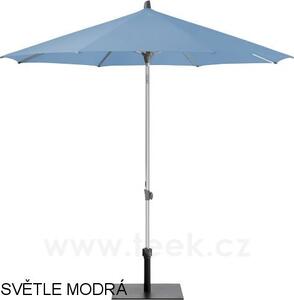 Glatz Slunečník Alu-Push, Glatz, kulatý 220 cm (2,2 m), rám eloxovaný hliník, potah polyester 220 g/m2 červená (chilli)