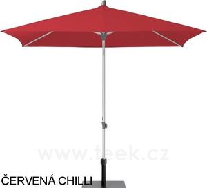 Glatz Slunečník Alu-Push, Glatz, obdélníkový 250x200 cm (2,5x2 m), rám eloxovaný hliník, potah polyester 220 g/m2 světle modrá (ice blue)