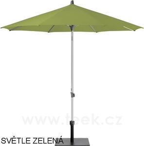 Glatz Slunečník Alu-Push, Glatz, kulatý 220 cm (2,2 m), rám eloxovaný hliník, potah polyester 220 g/m2 červená (chilli)