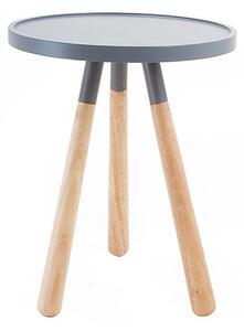 Šedý Odkládací stolek Orbit Ø 40 cm × 51 cm PRESENT TIME