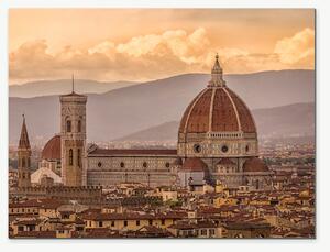 Florencie s katedrálou Santa Maria del Fiore – Jednodílný obraz, 40 × 30 cm