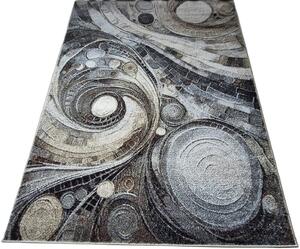 HU Šedohnědý moderní koberec Villa 885 s geometrickým vzorem Rozměr: 60x100 cm