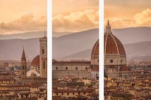 Florencie s katedrálou Santa Maria del Fiore – Třídílný obraz A, 90 × 60 cm
