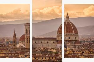 Florencie s katedrálou Santa Maria del Fiore – Třídílný obraz B, 120 × 80 cm