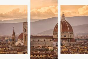 Florencie s katedrálou Santa Maria del Fiore – Třídílný obraz B, 90 × 60 cm