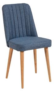 Modrá sametová jídelní židle Stormi Sandalye – Kalune Design