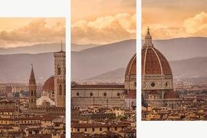 Florencie s katedrálou Santa Maria del Fiore – Třídílný obraz C, 120 × 80 cm