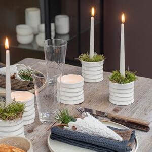 Porcelánové svícny v sadě 2 ks Ribbon – Mette Ditmer Denmark