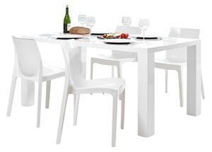 Bílá Designová plastová židle 52 × 50 × 81 cm SALESFEVER