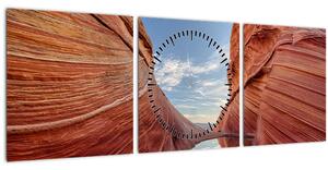 Obraz - Vermilion Cliffs Arizona (s hodinami) (90x30 cm)