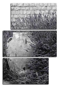 Obraz na plátně - Amfora v levandulovém keři - obdélník 769FC (120x80 cm)