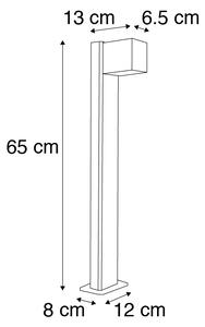 Chytré stojací venkovní svítidlo antracitové 65 cm IP44 včetně Wifi GU10 - Baleno