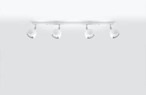 Bílé stropní svítidlo Nice Lamps Ollo, délka 80 cm