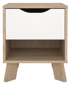 Noční stolek Ikast 86704 jackson hickory/bílá - TVI