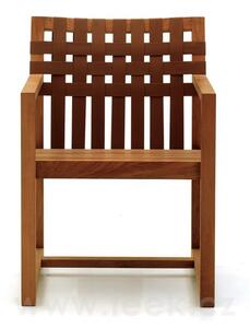 Roda Jídelní křeslo Network, Roda, 59x59x84 cm, rám teak, pásový výplet barva dle vzorníku, bez sedáku