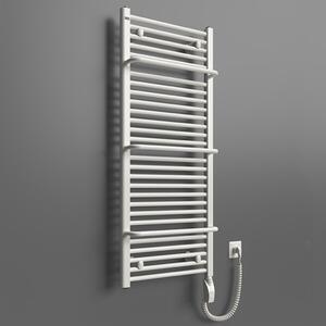 BPS-koupelny Elektrický koupelnový radiátor Bodam E AB-E 6240-01, připojení typ 01, 40x74 cm, bílá RAL 9016