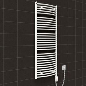 BPS-koupelny Elektrický koupelnový radiátor Hermes E 25-01, připojení typ 01, 50x74 cm, bílá RAL 9016