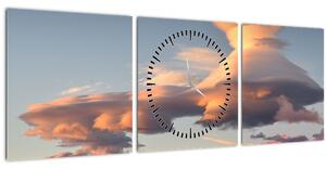 Obraz - Magické nebe (s hodinami) (90x30 cm)