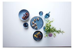 Modrý skleněný servírovací talíř ø 30 cm Kusintha – Bitz