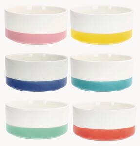 Sada misek z kostního porcelánu Rainbow, 6 dílů