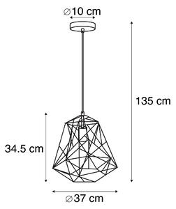 Průmyslová závěsná lampa černá - Framework Basic