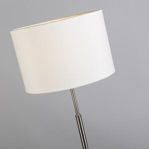 Moderní stojací lampa bílá kulatá - VT 1