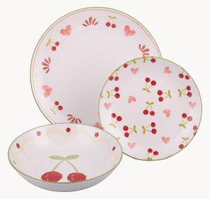 Sada porcelánového nádobí Cherry Heart, pro 6 osob, 18 dílů