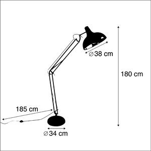 Designová stojací lampa ocelová - Hobby