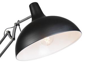 Průmyslová stojací lampa černá nastavitelná - Hobby