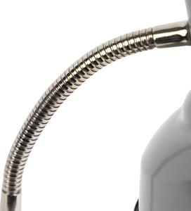 Průmyslová stolní lampa šedá nastavitelná - Pixa