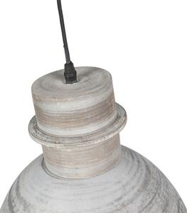 Venkovská závěsná lampa šedá - Dory