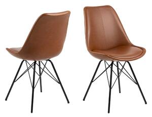 Jídelní židle hnědá / set 2 ks 85,5 × 48,5 × 54 cm ACTONA