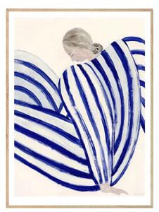 The Poster Club Autorský plakát Blue Stripe At Concorde by Sofia Lind - 50 x 70 cm TPC133