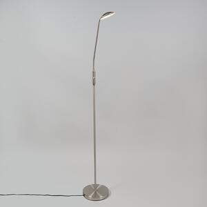 Moderní stojací ocelová lampa včetně LED - Eva