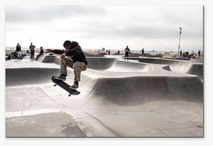 Skateboardista ve skateparku – Jednodílný obraz, 60 × 40 cm