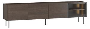 Moderní TV stolek Dunari 220 cm s kovovými nohami - dub dunin