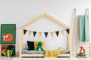 Domečková dětská postel z borovicového dřeva 90x190 cm Mila RM - Adeko