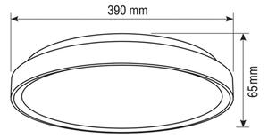 Brilagi-LED Stmív. svítidlo FANCIA LED/48W/230V 3000-6500K pr. 39 cm stříbrná+DO