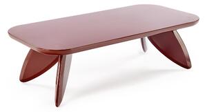 Obdélníkový konferenční stolek Lumis 120 cm - burgund