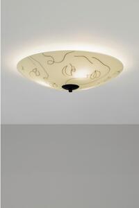 Bílé stropní svítidlo se skleněným stínítkem 43x43 cm Messy Family - Markslöjd