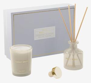Set svíčky a aroma difuzéru Sweet Snow – Kave Home