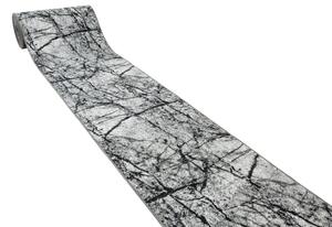 Kobercový ráj Běhoun pogumovaný Grain 19 Mramor šedý Šíře: 67 cm