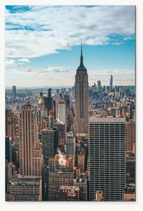 Panorama New Yorku s Empire State Building – Jednodílný obraz, 40 × 60 cm